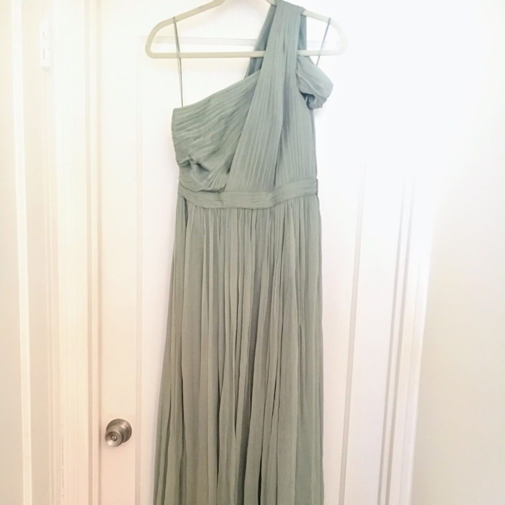 Gown JCREW: Dusty Shale Cara Silk Chiffon maxi